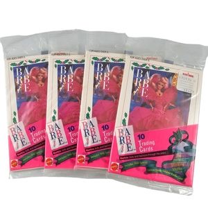 NWT Vintage 90's Barbie Trading Cards Lot of 4 10 packs Fashion Special Edition